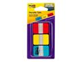 Pagemarker, folia, strong, 3x22 sheets, 25x38 mm, 3M POSTIT, assorted colours